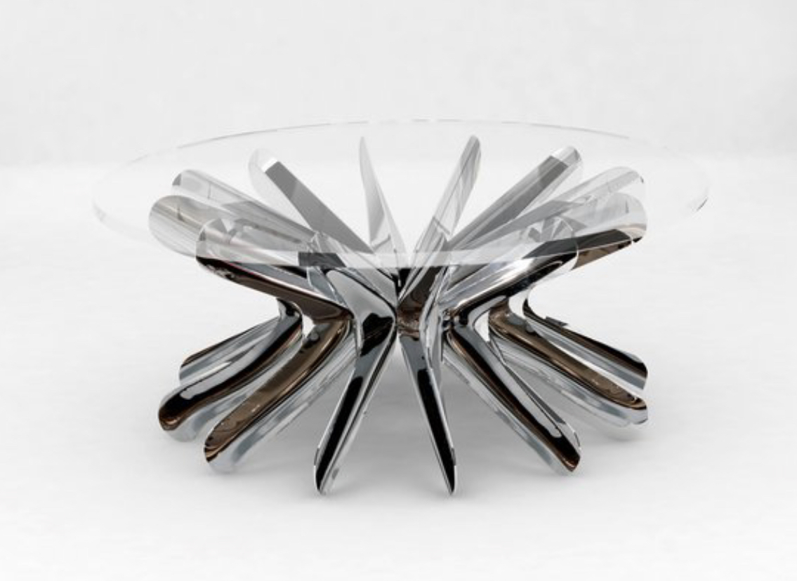 mobilier, en, cuivre, contemporaine, laiton, d&eacute;coration, maison, int&eacute;rieur, table, basse, table, a, manger, meubles, ext&eacute;rieur 